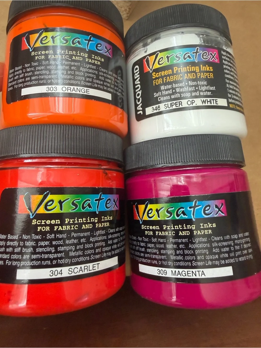 NEW Versatex Screen Printing Inks & Blick Linoleum Mounted blocks lot